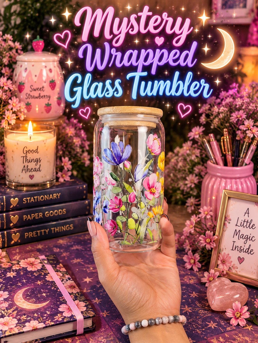 4 Surprise Stationary Scoops & Tumbler Bundle